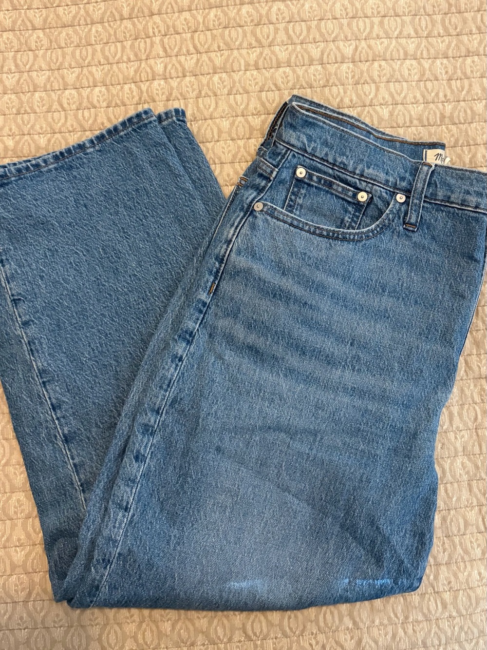 Madewell Perfect Vintage Wide Leg Cropped Jeans